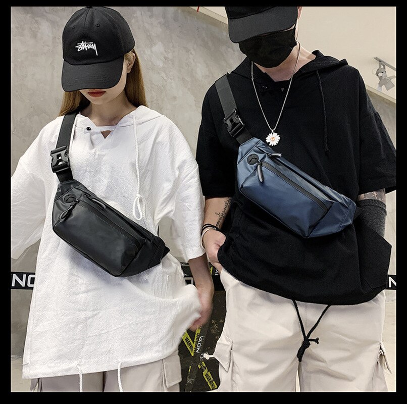 Waterdichte Man Heuptas Fanny Pack Mode Borst Pakken Outdoor Crossbody Tas Grote Capaciteit Unisex Riem Tassen Hip Taille Packs