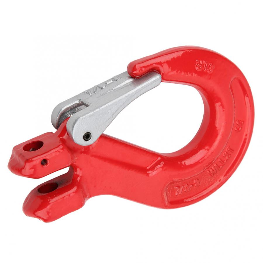 2T Lifting Hook Alloy Steel Goat Horn Lifting Hook with Safety Latch Crane Hoist Hook for Ship Construction