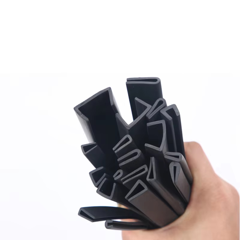 Rubber Edge Trim Strip Black U Section Edging Sealing Strip, Edge Shield Encloser Protector For GlassTable Corners