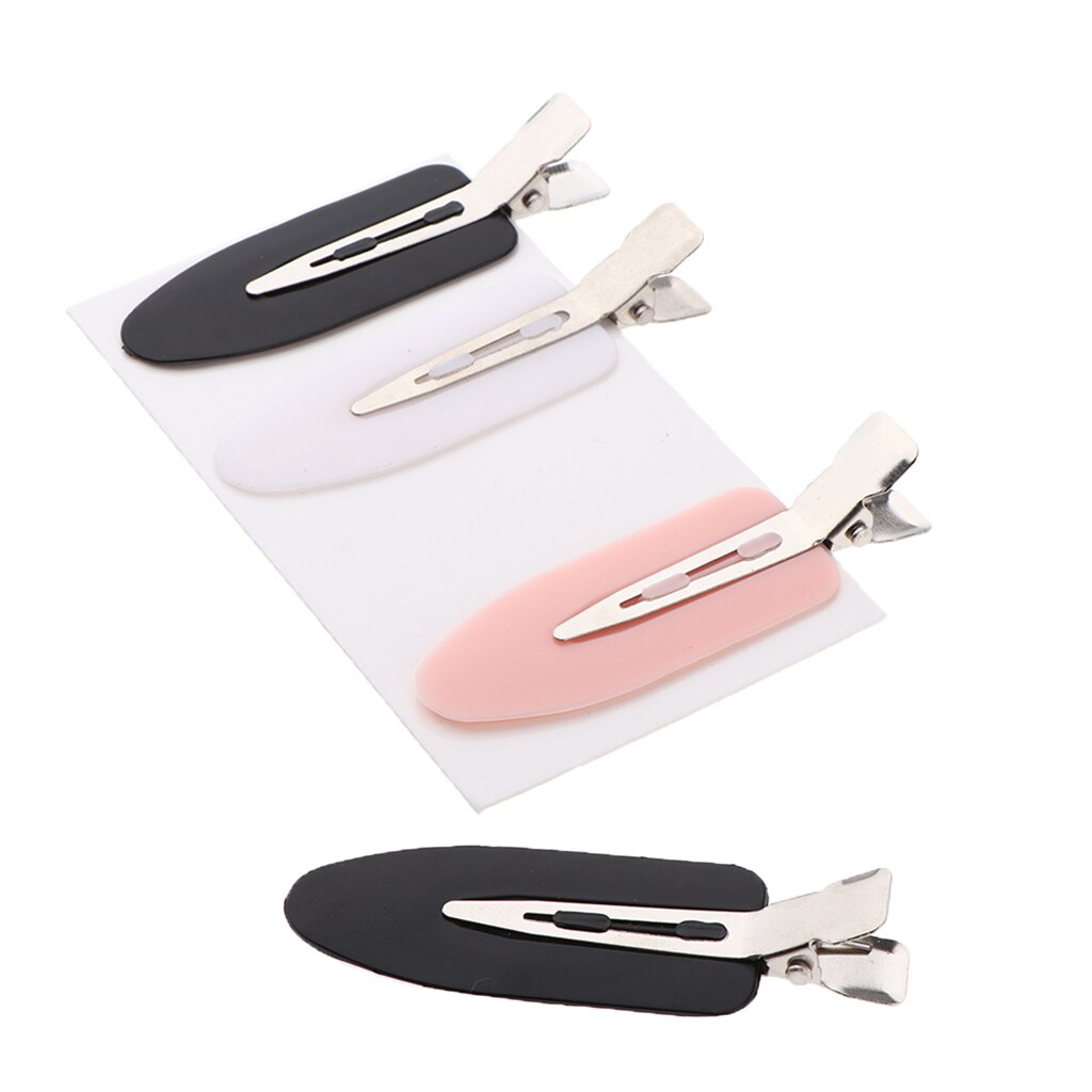 Pinzas para el pelo sin flequillo dobladas, pasadores para el cabello sin , Clips para rizos, pasador para maquillaje, accesorios de salón de peinado, 12 Uds.