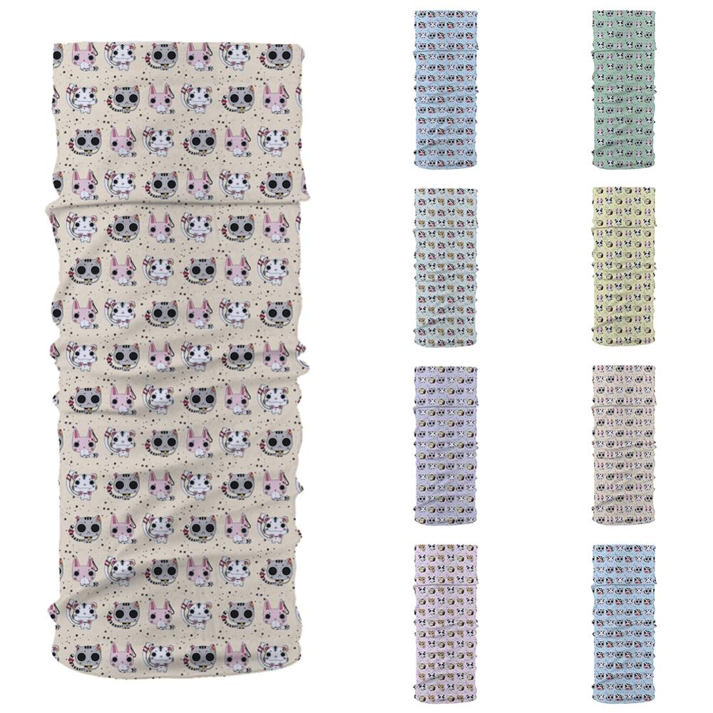 Grafika z tygrysem dzieci bez szwu chustka maska na twarz z opaską komin komin z pałąkiem na głowę wielofunkcyjny szal