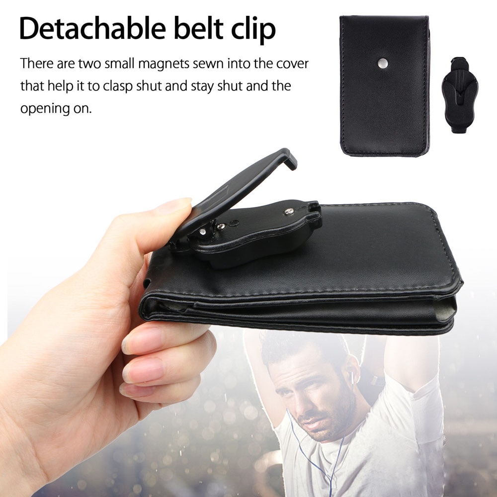 Running Camel Leather Case for Apple iPod Classic 80GB 120GB 160GB With Belt Clip + Full Body Protective Film For iPod Classic