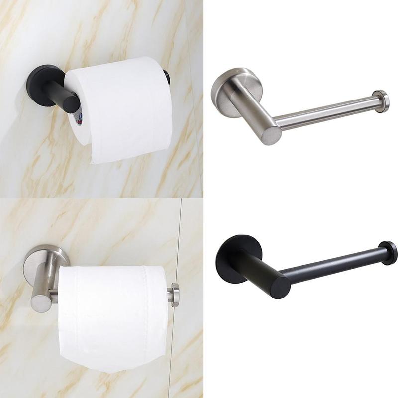 Portarrollos de papel higiénico de baño ventosa al vacío J16 montaje de pared de acero inoxidable 19 L8I4