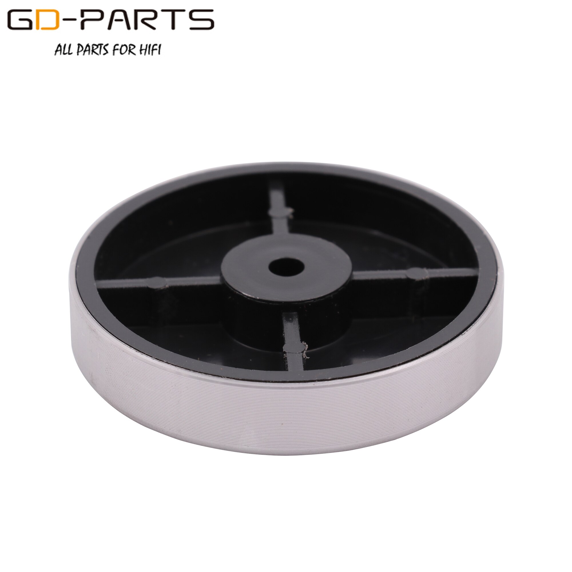 Amplificador de aluminio y plástico para ordenador, soportes para aislamiento cojín de Base, altavoz, CD, DVD, 50x11mm, GD-PARTS, paquete de 4 Uds.