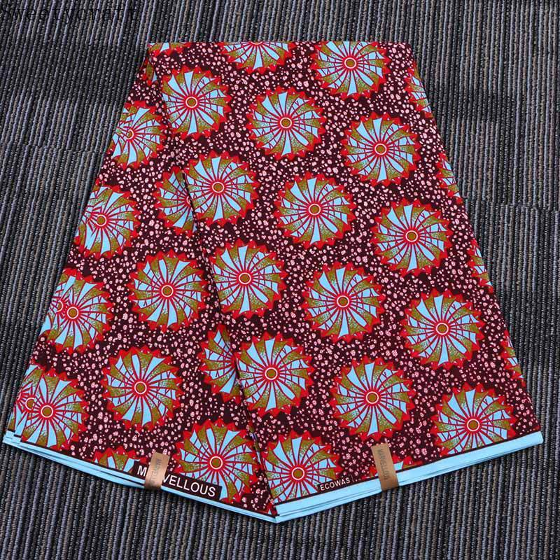 3 Yards Hight African Wax Fabrics 100% Polyster Ankara Cloth for DIY Sewing Party Dress Suits Garment Handmade Material