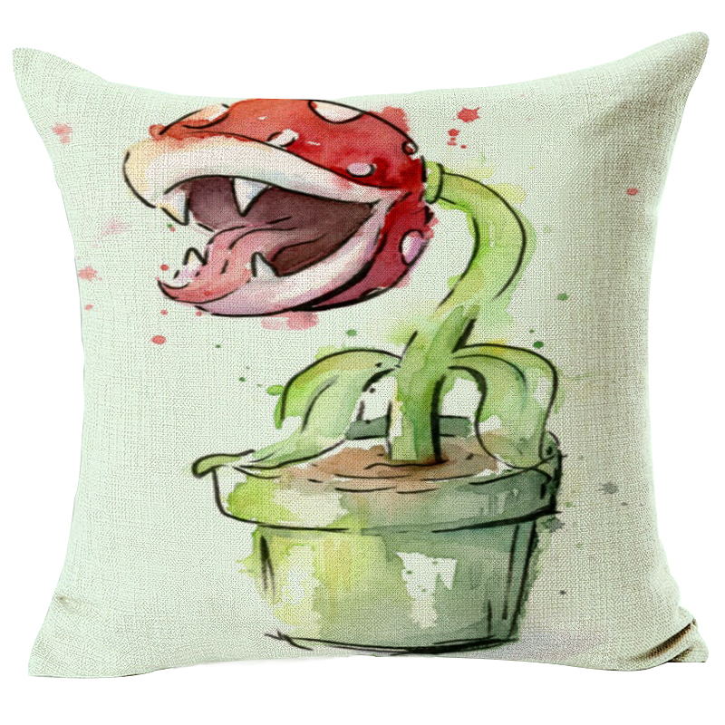 18 Home decoratieve kussens katoen linnen sierkussen groene bladeren print gezellige rugleuning kussen beddengoed kussensloop LXC: 2613