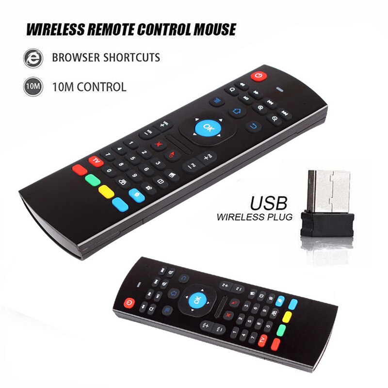 MX3 2.4G Wireless Keyboard Controller Afstandsbediening Air Mouse Voor Smart Android 7.1 Tv Box X96 Mini S905w Tx3 tvbox
