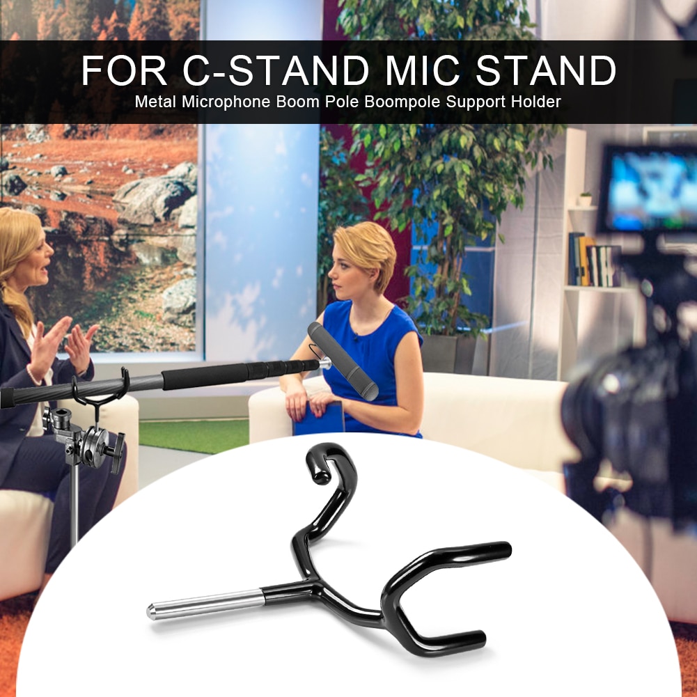 Metall audio bomstångshållare inspelningsfäste bomstångshållare för mikrofon c-stativ mikrofonstativ