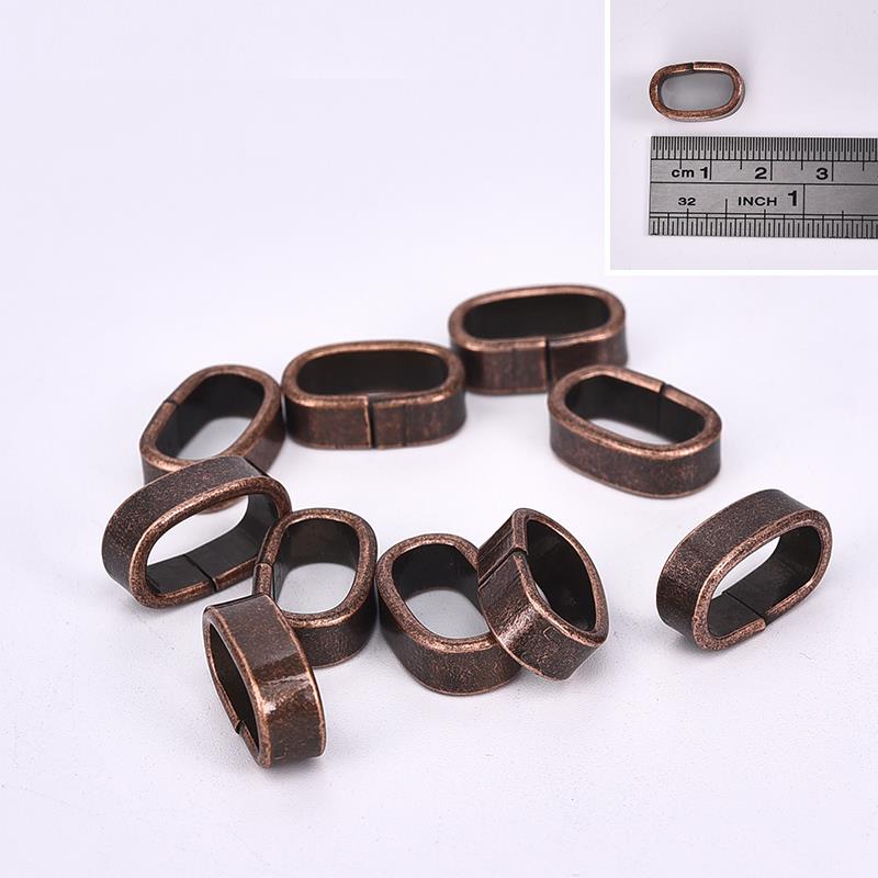 10 stück edelstahl metall Abstandshalter Rohr perlen Reize Schieberegler großes See 6mm 8mm für männer schmuckherstellung diy lederband Armbinde: Nr. .11 See 12 x 6mm