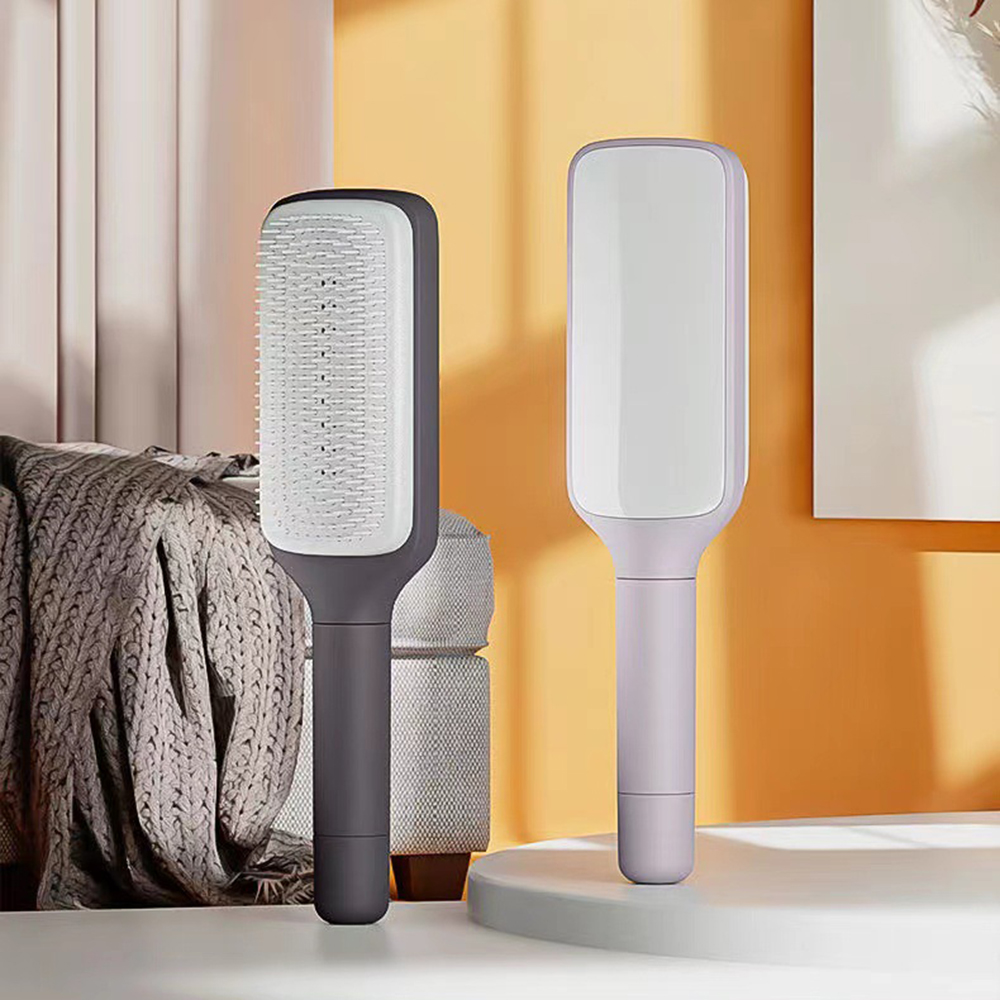 Cepillo de pelo giratorio autolimpiante, peine con cojín de aire para masaje, peine retráctil mágico para mujeres, peine alisador de cabello antiestático