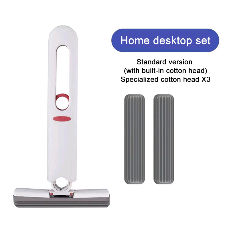 Mini Mopp Falten Leistungsstarke quetschen Hause Reinigung Mops Mit Schwamm Selbst-quetschen Boden Waschen Mops Schreibtisch Fenster Auto Sauber werkzeuge: Kaffee