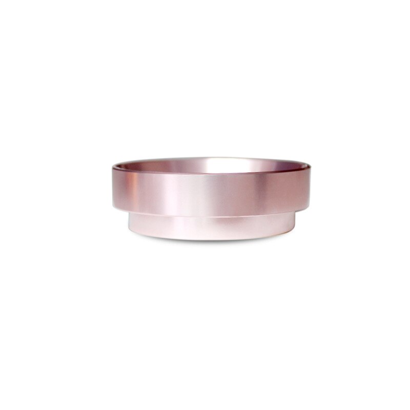 Anneau de dosage de café en aluminium, distributeur de café fait à la main 51/53/58mm, anneau d'entonnoir de dosage expresso, 1 pièce: Rose / 51mm