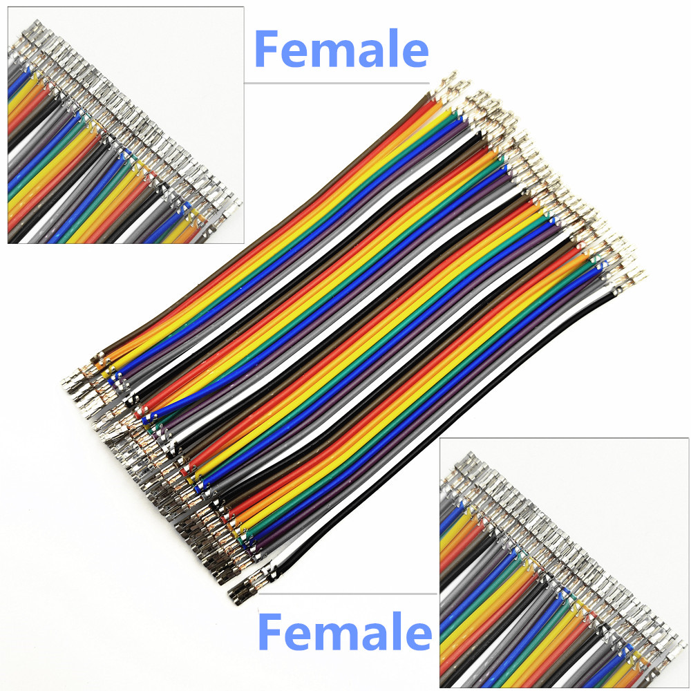 40PIN 20PIN 10PIN Dupont Lijn Male Naar Male Female Naar Vrouwelijke Man-vrouw Geen Shell Jumper Draad Dupont Kabel voor Arduino Diy Kit: Army Green / 5-9 Stks / 40 P