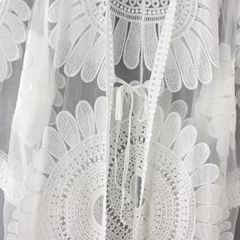 Pareo plaża biała koronkowa pokrywa w górę seksowny bikini stroje kąpielowe kobiety koronki sweter osłona robić bikini plaża sweter strój kąpielowy pokrywa w górę