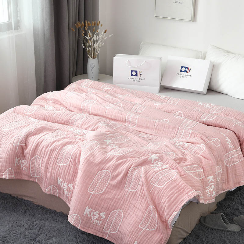 Atmungsaktive Bettwäsche Decken für Erwachsene freundlicher Bett Abdeckungen Sommer Luft Tröster Bettdecke Blick Klimaanlage Sommer Decke: 150x200cm / A