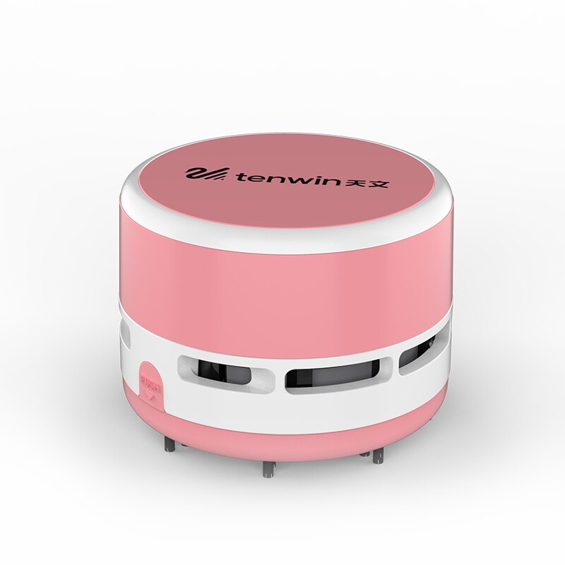 Desk Vacuum Cleaner Mini Dust Cleaner Desktop Keyboard Cleaner Rubber Dust Collector For School Classroom Office School Supplies: Pink