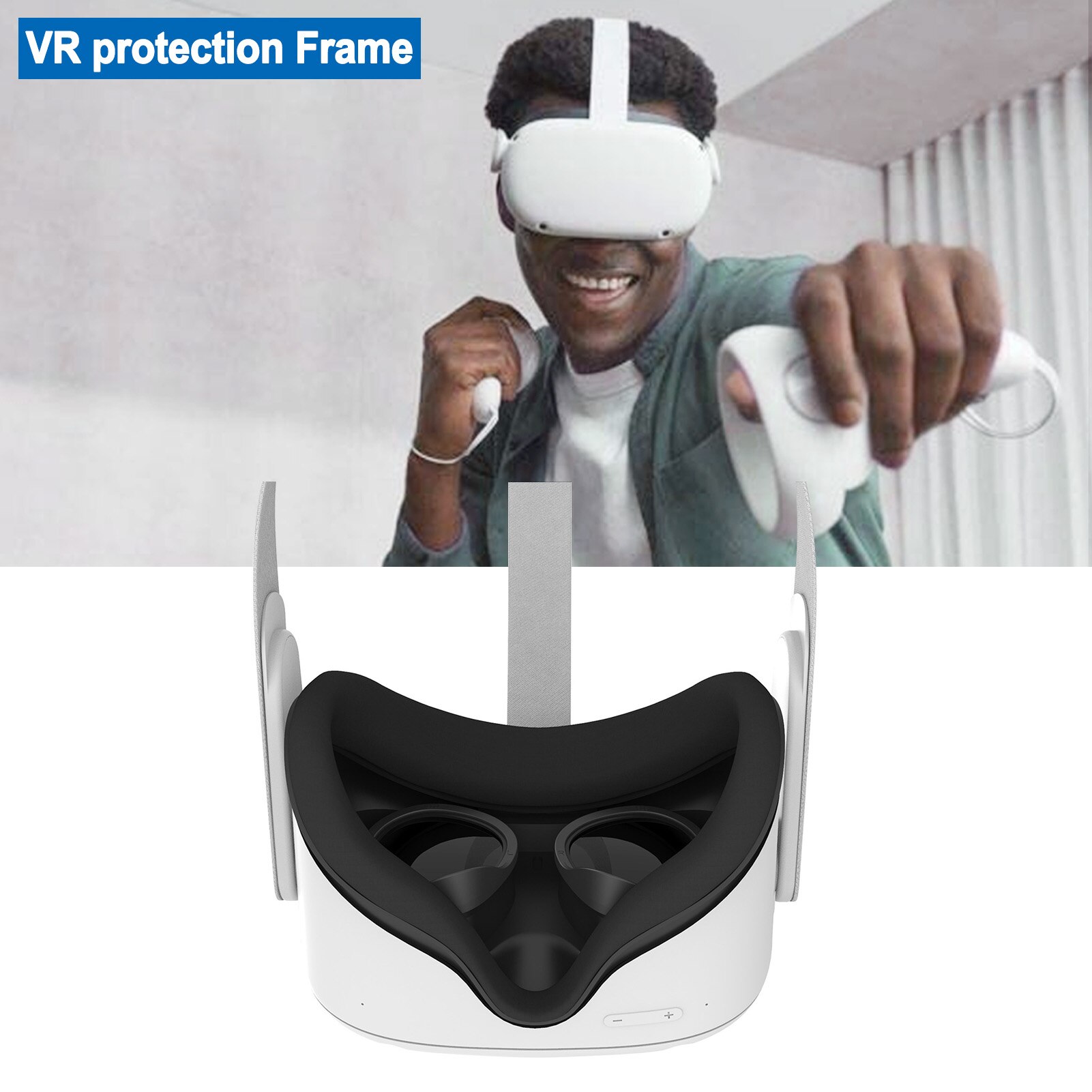 Vr Frame Set Beschermende Lens Ring Kit Scratch Proof Quest 2 Accessoires Gaming Accessoires Voor Oculus Quest 1/2