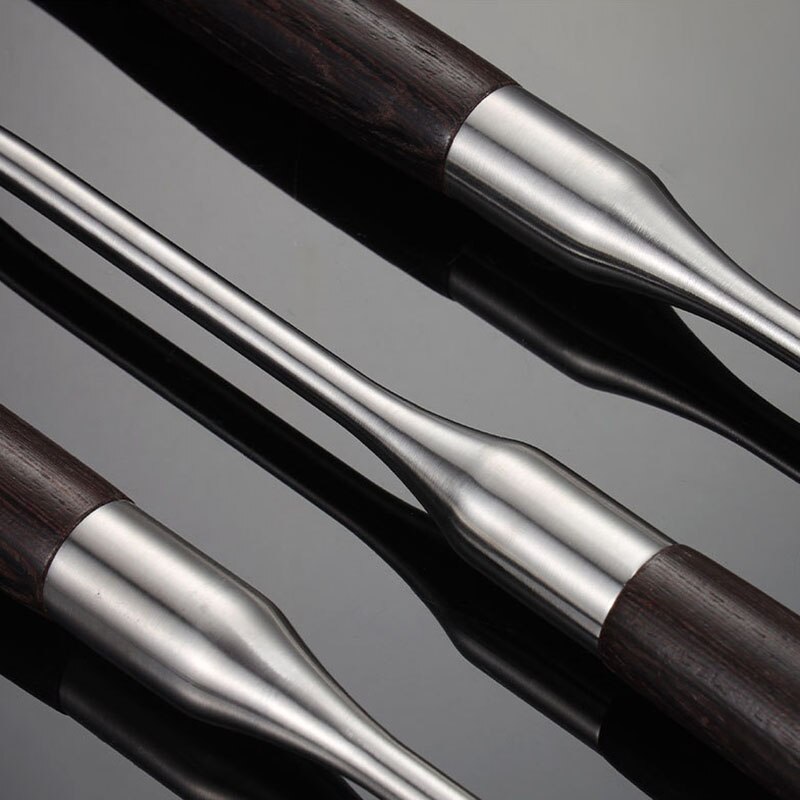 304 Stainless Steel Kitchen Utensils Set, Cooking Utensils with Wooden Handle - Turner Soup Ladle Strainer Pasta Server