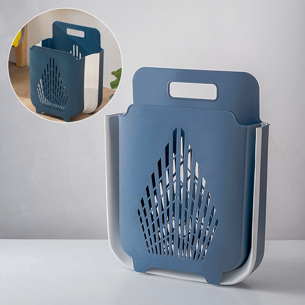 Portable Folding Dirty Clothes Hamper Storage Rack Household Storage Rack Wall Hanging Debris Underwear Laundry Basket