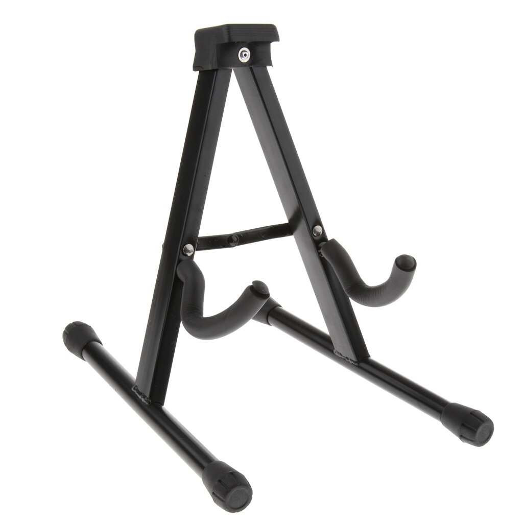 Folding French Horn Stand for Musical Instrument Placing Black