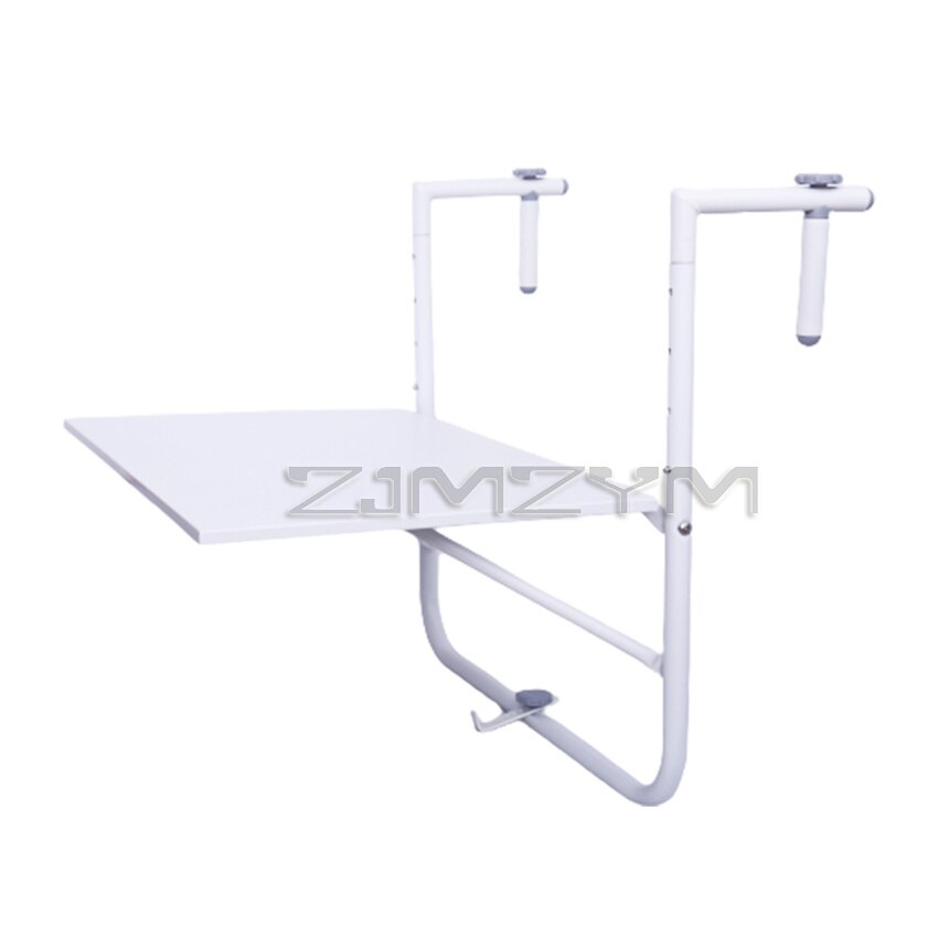 HIR1371 Kleine Mini Europese Moderne Eenvoudige Tuin Balkon Reling Metalen Koolstofstaal Wandmontage Vouwen Opknoping Leren Tafel