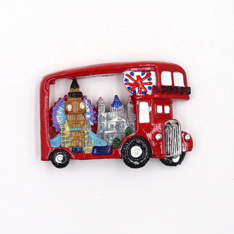 Recuerdo de turismo nacional de Inglaterra de Londres, imán de resina 3D para refrigerador, pegatina para decoración del hogar, adornos,: 12