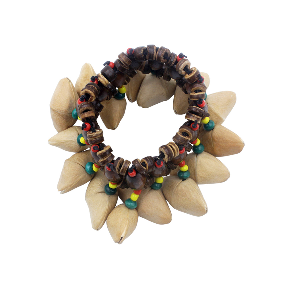 Ammoon Handgemaakte Noten Shell Armband Tafelbel voor Djembe Afrikaanse Trommel Conga Percussie Accessoires