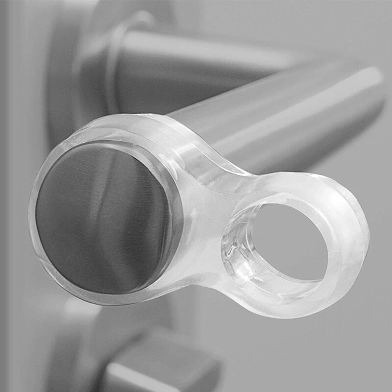 5pcs Door Stopper Transparent Door Handle Buffer Baby Safety Children Protection Walls and Furniture Stop Kitchen Bedroom