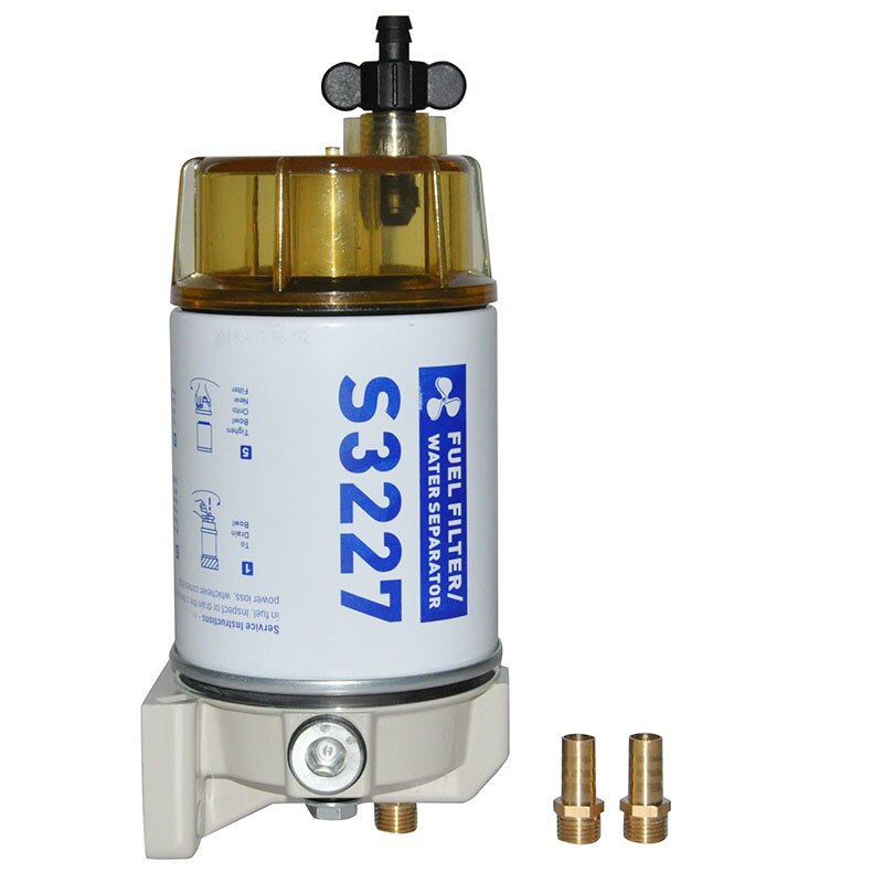 S3227 filtre de carburant marin hors-bord séparateur d&#39;eau de carburant, ensemble de filtre de moteur marin: Default Title