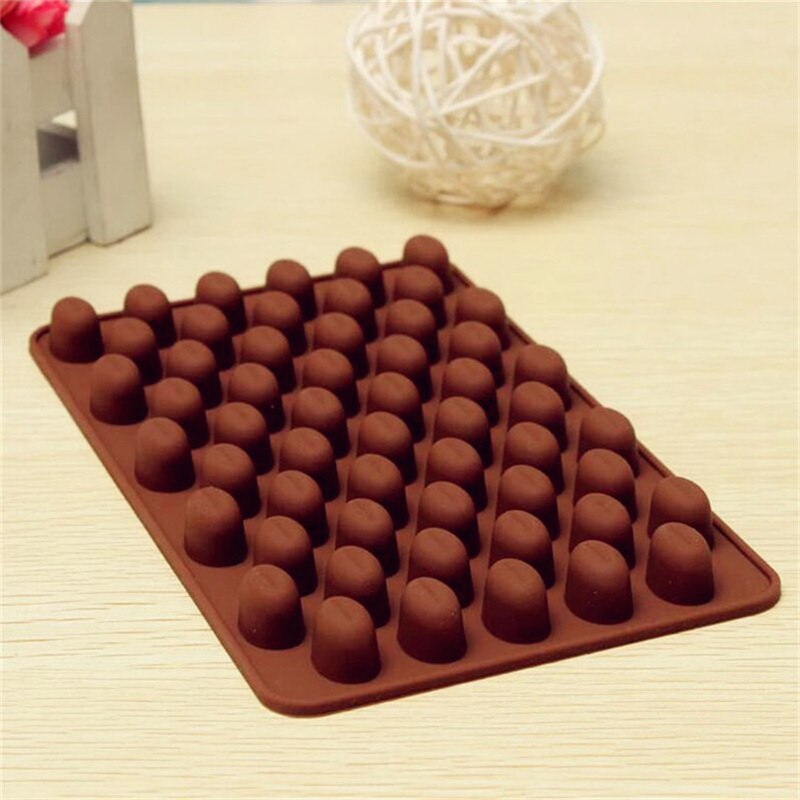 1PC Silicone Mini 55 Holes Chocolate Bean Mold Jelly Candy Soap Baking Mould