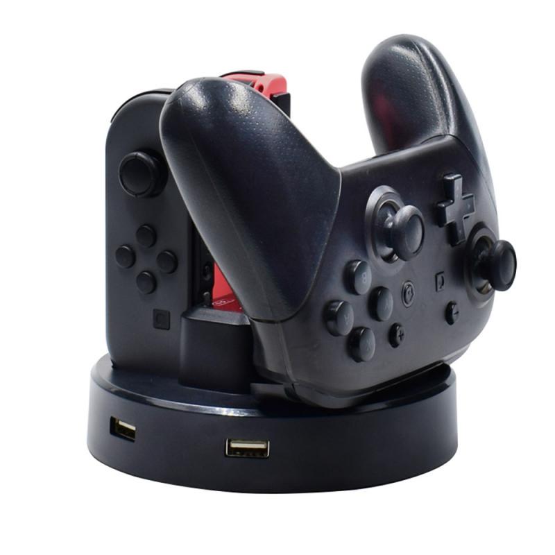 4 In1 Opladen Dock Voor Nintend Schakelaar-Controller Charger Voor Schakelaar Pro Gamepad Charge Stand Voor Ns Schakelaar