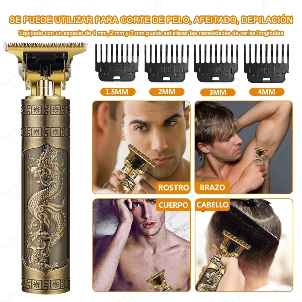 Electric Hair Cutting Machine Vintage T9 Clipper Hair Rechargeable Man Shaver Trimmer For Men's Barber