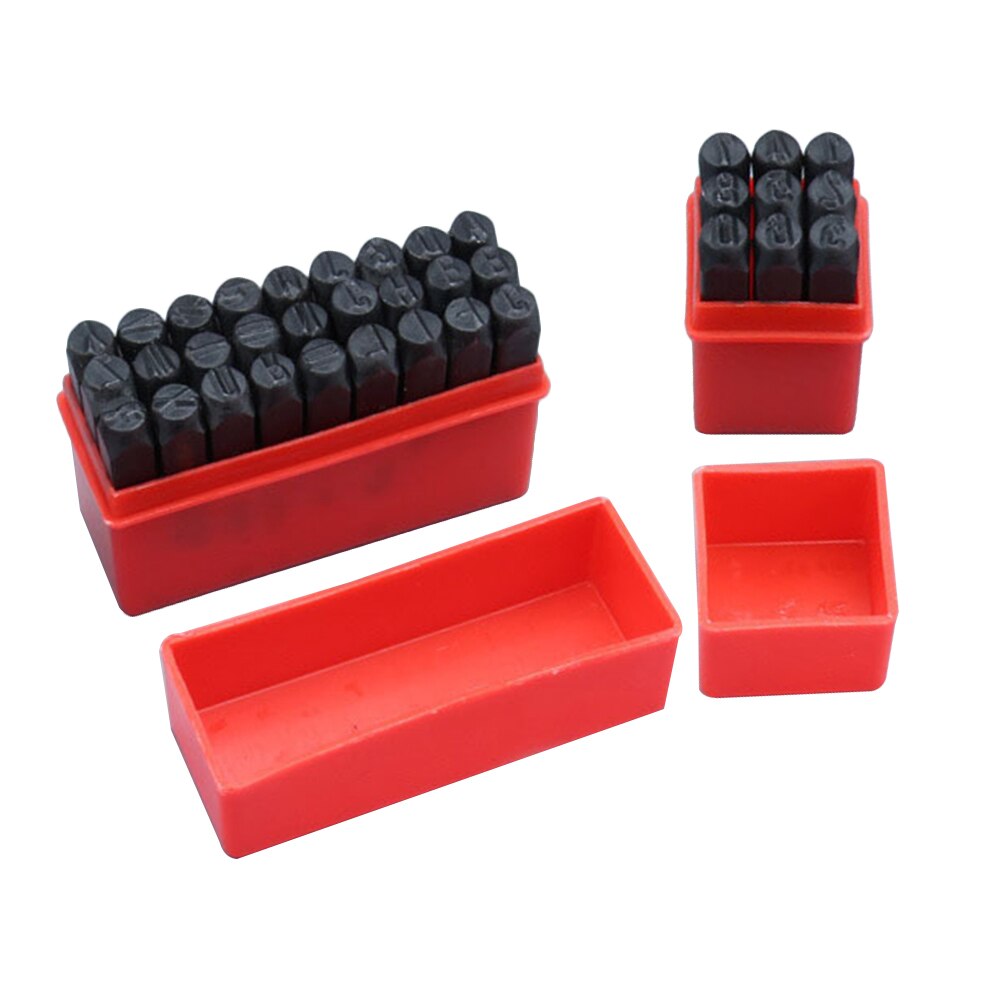 36PCS Letters Number Steel Seal Carbon Steel Stamp Dies Leather Carving Letter Punch Alphanumeric Number Leather Stamper for Par: 36pcs 3mm