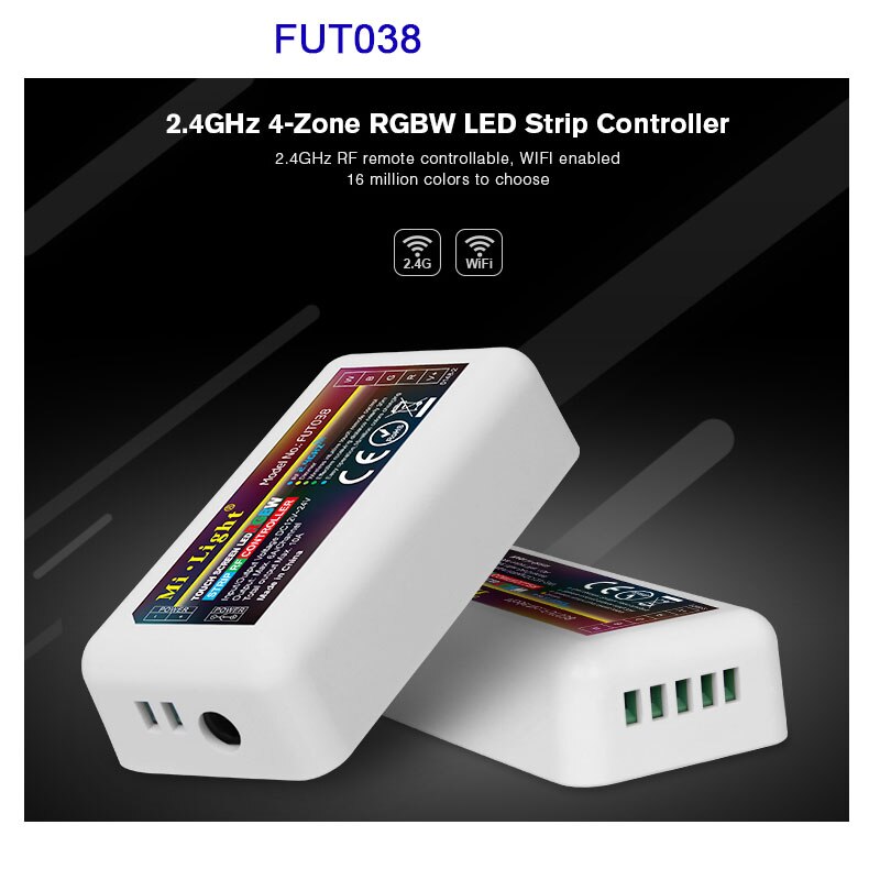 Miboxer 2.4G RF Wireless Remote single color Color Temperature RGB RGBW RGB+CCT led strip controller WiFi iBox Smart Light: FUT038