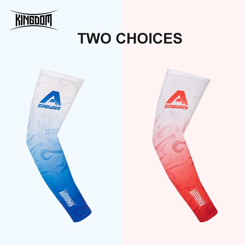 Reino de seda gelo braço de pesca mangas uv sol ao ar livre proteção respirável homem mulher braço mangas esportes ciclismo pesca vestuário