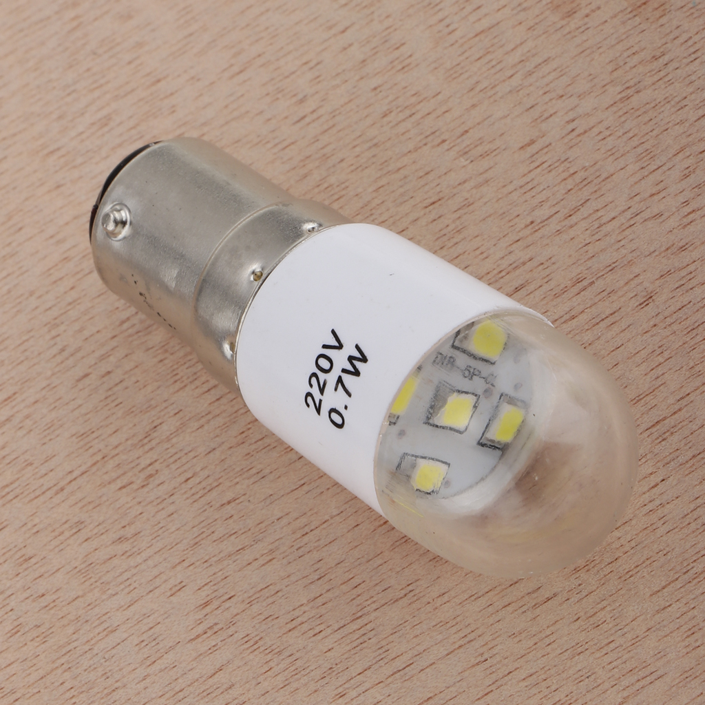 1pc universal 0.7w 220v led lyspære for hjemme symaskin push in