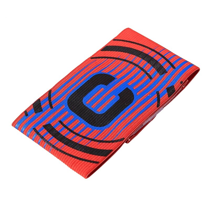 Fodbold armbind kaptajns armbind farverigt fodbold fodbold fleksibel sport justerbar spiller band fodbold forsyninger: Rd
