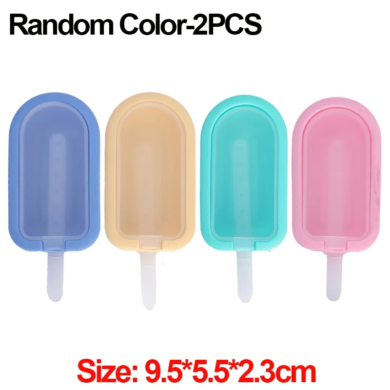 1/5PCS Silikon Hausgemachte Popsicle Formen DIY Saft Milch Schokolade Eis Form mit Kunststoff Stick Küche bar Wiederverwendbare Gadgets: green