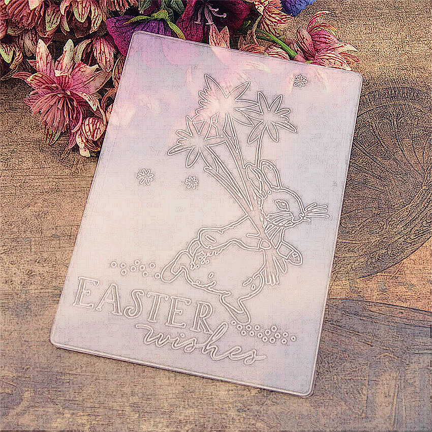 plastic clock template easter craft card making paper card album wedding decoration clip Embossing folders