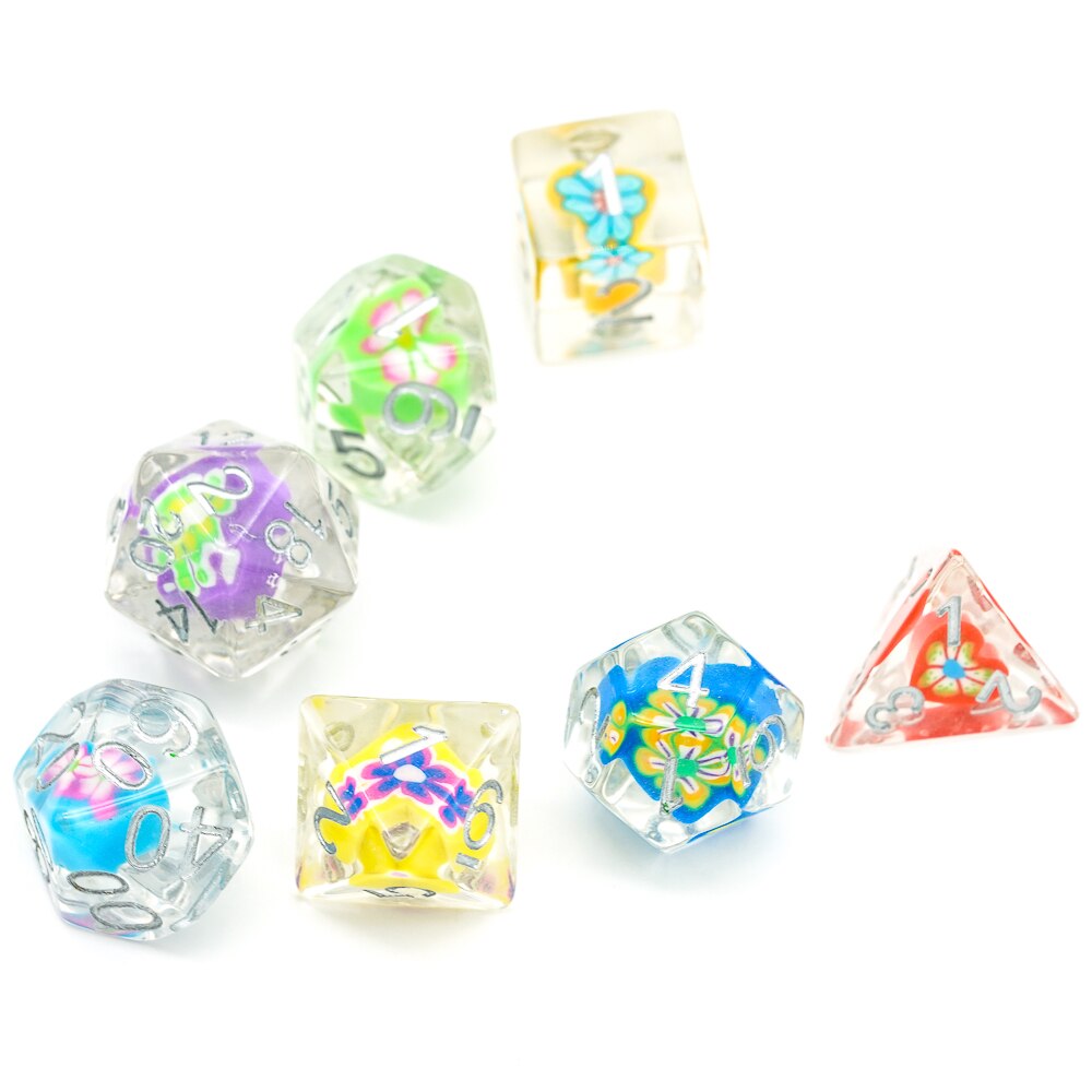 7 Teile/satz Herz DND Würfel D & D Würfel D4 D6 D8 D10 D % D12 D20 polyedrisch Spiele Würfel einstellen für Tisch Spiele MTG RPG