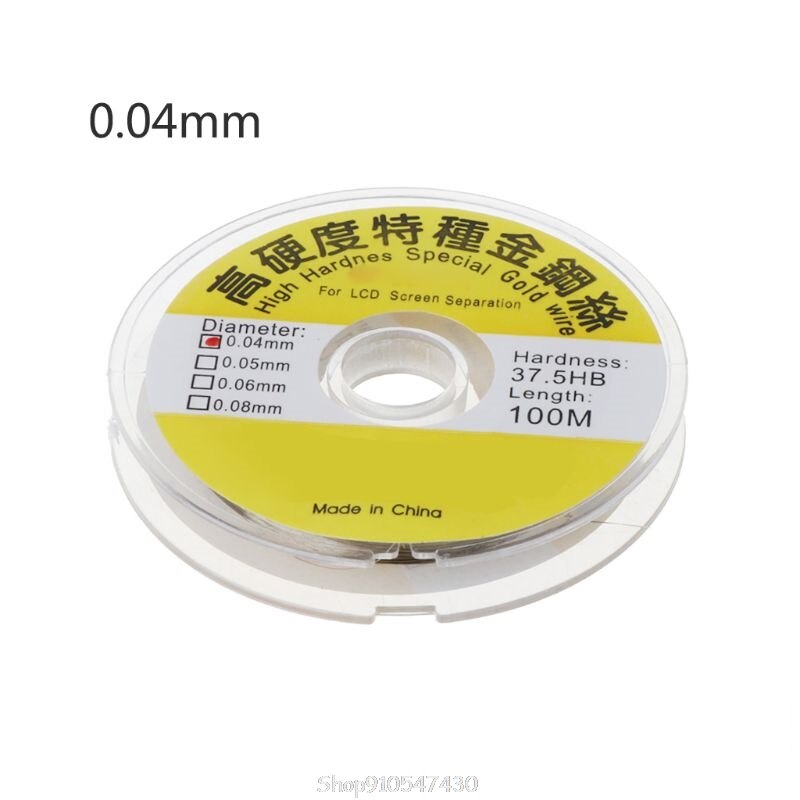 100M Legering Goud Molybdeen Draad Snijden Lijn Lcd Scherm Separator Reparatie N25 20: Type B
