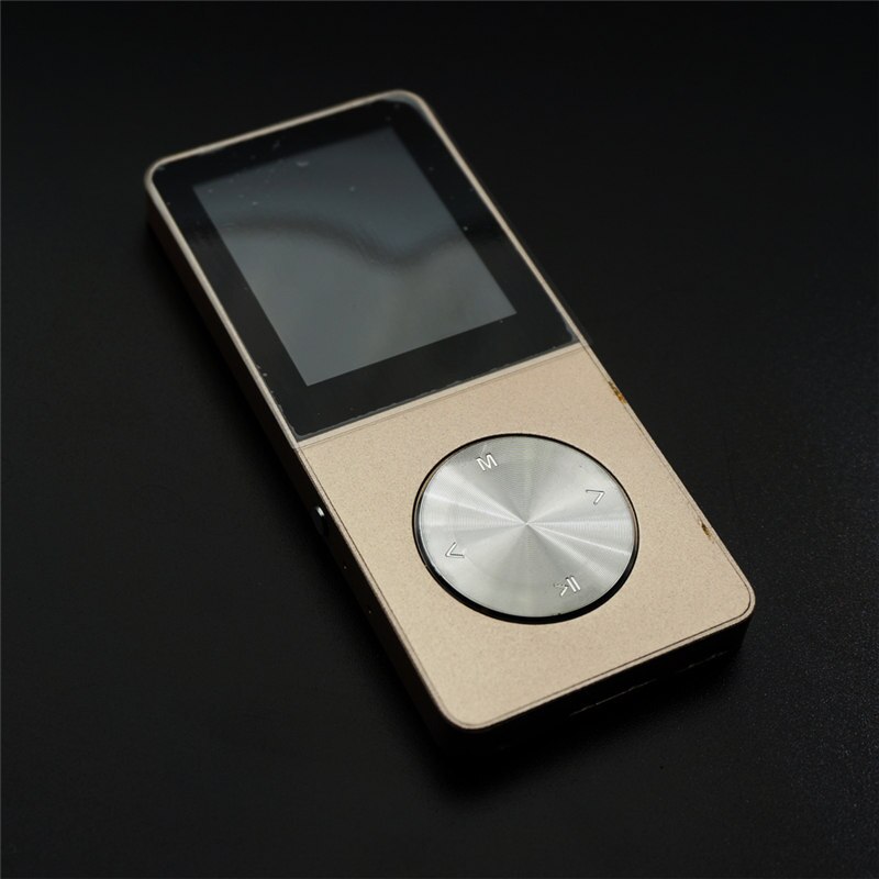 MPLSBO HIFI Lettore MP4 8 GB 16 GB all metal MP3 Lingue Infrangibile Resistente Ai Graffi Orologio Recorder E-Book FM TF slot per scheda: Oro / 16GB