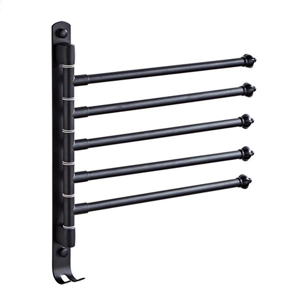 Wall Mounted Towel Rail Holder Stainless Steel Swivel Rack for Bathroom Kitchen _WK
