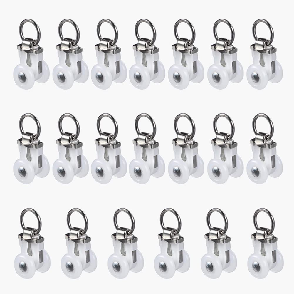 Polias de trilho de cortina de liga de alumínio, corredores para trilhos de cortina, serviço pesado