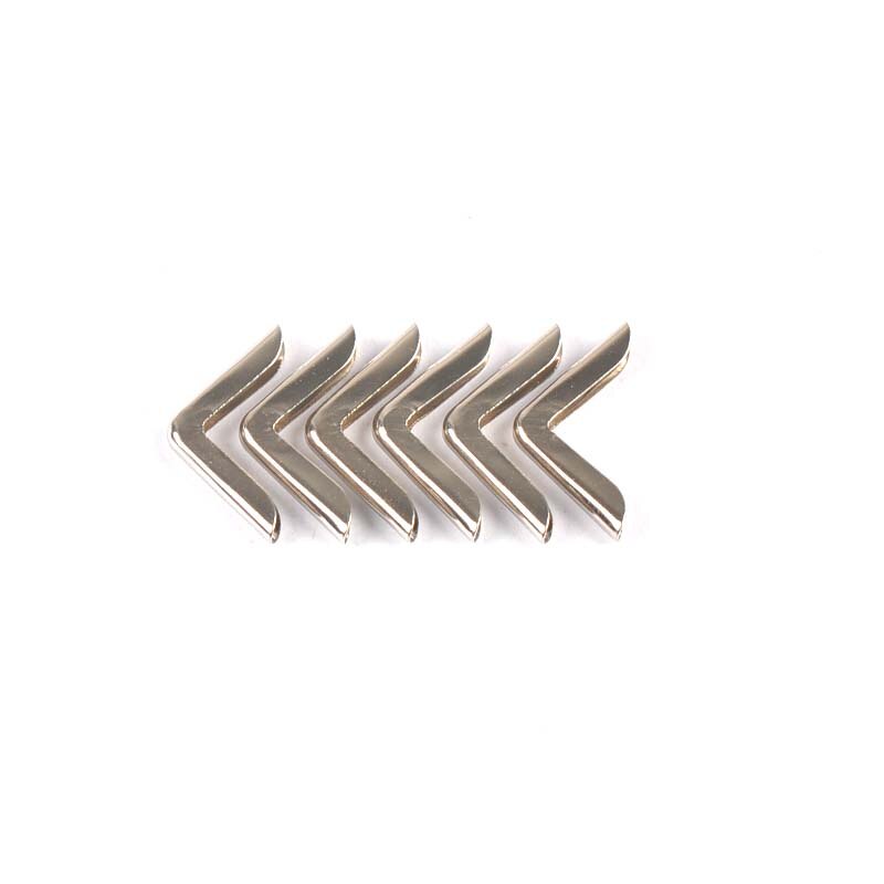 Coins de livre en métal, or, argent, cuivre, pour Scrapbooking, Albums photos, Menus, livres, décoration, bricolage, artisanat, 14.5x14.5x2mm, 50 pièces, C3049: silver