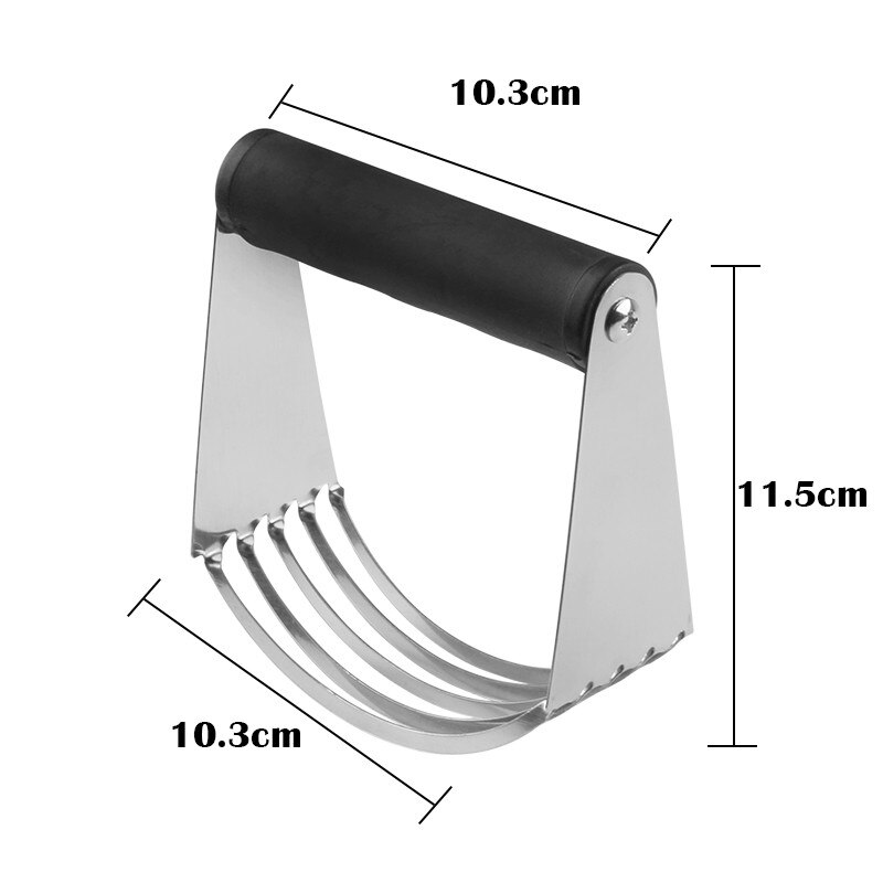 1PC 5 Blades Dough Blender Stainless Steel Heavy Duty Dough Blender Pastry Cutter Chopper Kitchen Baking Dough Butter Tools