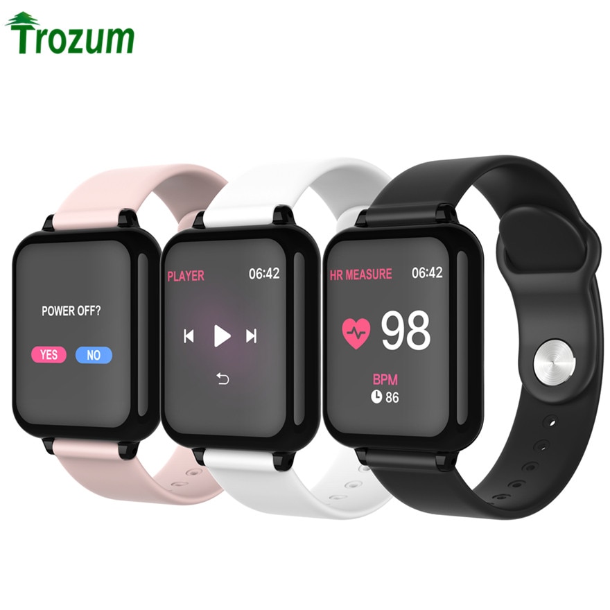 100% Original B57 Smart Bracelet Blood Pressure Fitness Tracker Waterproof IP67 Bluetooth Smart watch B57C Sport Band Wristwatch