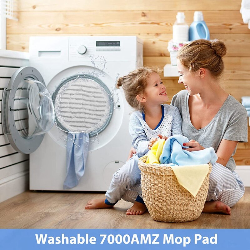 -4 Pack Mop Pads Replacement For Shark S7000 Series, S7000 S7000AMZ S7001 S7001TGT Steam &amp; Scrub All-In-One Scrubbing Mop