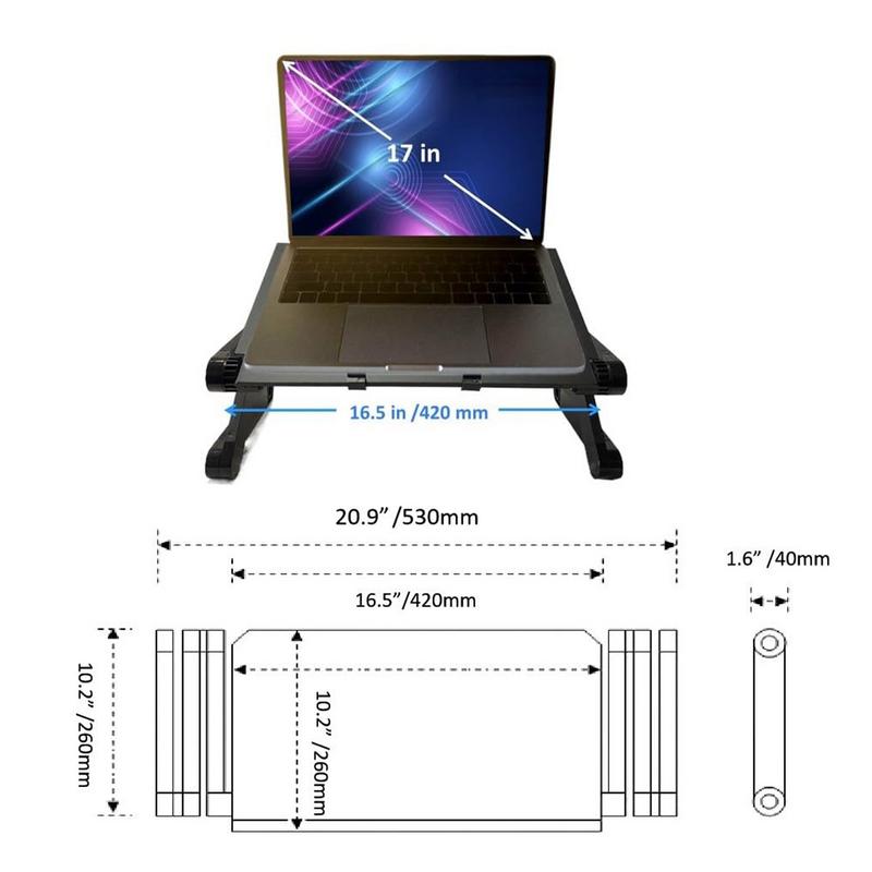 Podstawka do laptopa na łóżko składana podstawka do laptopa stołowa na Tablet z podkładką pod mysz i klips do poślizgu do rysowania kanapa z funkcją spania kanapie roboczej