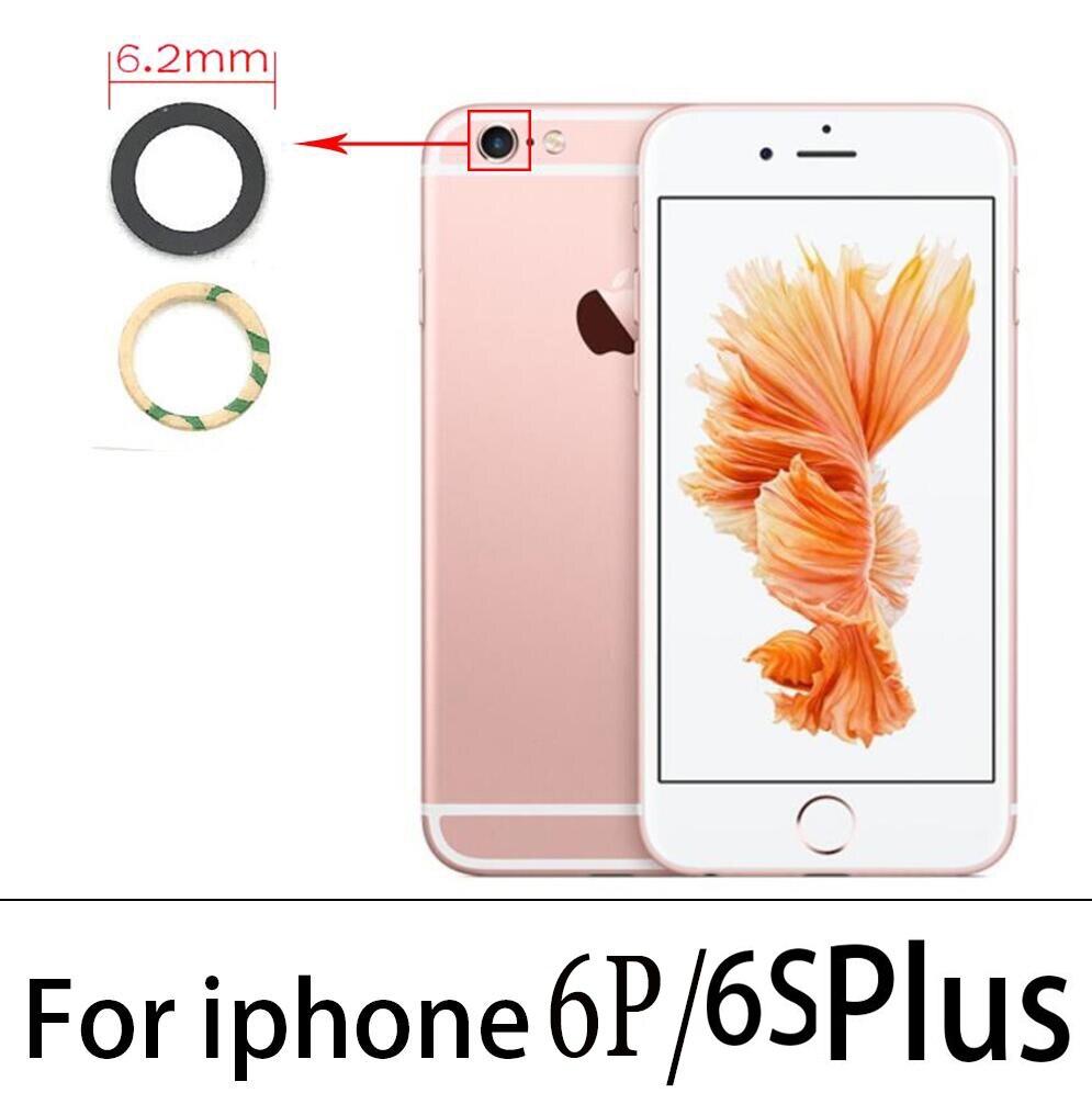 2 pz/lotto vetro zaffiro posteriore fotocamera posteriore lente di vetro per iPhone 6/7/8 Plus/X/XR XsMax + adesivo per 11 Pro Repacement Parts: For iPhone 6P 6SP